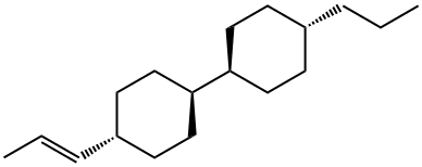 (反式,反式)-4-(1E)-1-丙烯基-4'-丙基-1,1'-联环己烷 结构式
