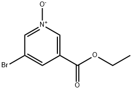 5-溴烟酸1-氧化乙酯 结构式