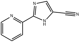 1H-Imidazole-4-carbonitrile,  2-(2-pyridinyl)-  (9CI) 结构式