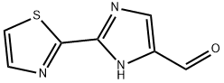 1H-Imidazole-4-carboxaldehyde,  2-(2-thiazolyl)-  (9CI) 结构式