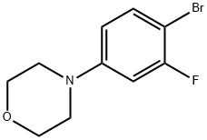 4 - (4 - 溴-3 - 氟 - 苯基) - 吗啉 结构式