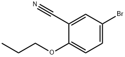 5-溴-2-丙氧基苯甲腈 结构式