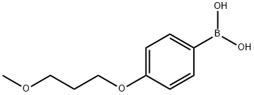 4-(3-甲氧基丙氧基)苯基硼酸 结构式