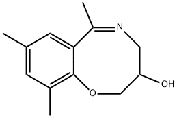 3,4-Dihydro-6,8,10-trimethyl-2H-1,5-benzoxazocin-3-ol 结构式