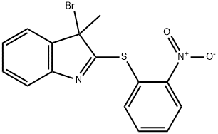 3-Bromo-3-methyl-2-(2-nitrophenylthio)-3H-indole