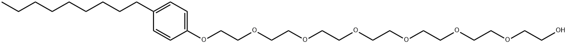 20-(4-nonylphenoxy)-3,6,9,12,15,18-hexaoxaicosan-1-ol 结构式