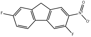 3,7-difluoro-2-nitro-9H-fluorene 结构式