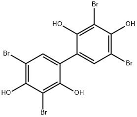 (1,1'-联苯)-2,2',4,4'-四醇,3,3',5,5'-四溴- 结构式