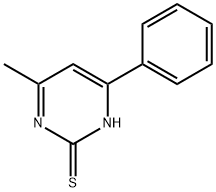 4-甲基-6-苯基-3H-嘧啶-2-硫酮 结构式