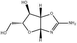 O,N-AMINOMETHANYLYLIDENE-Β-D-ARABINOFURANOSE 结构式