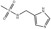 Methanesulfonamide,  N-(1H-imidazol-4-ylmethyl)-  (9CI) 结构式