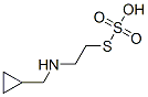 Thiosulfuric acid hydrogen S-[2-[(cyclopropylmethyl)amino]ethyl] ester 结构式