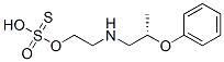 Thiosulfuric acid hydrogen S-[2-[(2-phenoxypropyl)amino]ethyl] ester 结构式