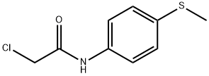 2-氯-N-[4-(甲基硫烷基)苯基]乙酰胺 结构式
