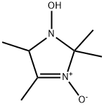 1-Hydroxy-2,2,5,5-tetramethyl-3-imidazoline-3-oxide. 结构式