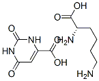 L-lysine mono(1,2,3,6-tetrahydro-2,6-dioxopyrimidine-4-carboxylate) 结构式