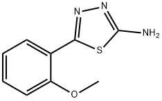 2-氨基-5-(2-甲氧基苯基)-1,3,4-噻二唑 结构式