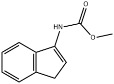Carbamic  acid,  1H-inden-3-yl-,  methyl  ester  (9CI) 结构式
