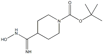 (Z)-4-(N'3-[(羟基氨基)脒甲基)哌啶-1-羧酸叔丁酯 结构式