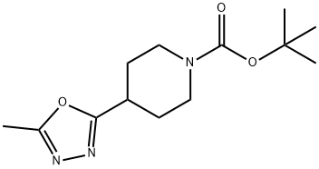 1-BOC-4-(5-甲基-1,3,4-噁二唑-2-基)哌啶