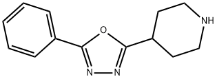 2-苯基-5-(哌啶-4-基)-1,3,4-恶二唑 结构式