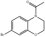 4-乙酰基-7-溴-3,4-二氢-2H-1,4-苯并恶嗪 结构式