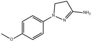 1-(4-METHOXY-PHENYL)-4,5-DIHYDRO-1H-PYRAZOL-3-YLAMINE 结构式