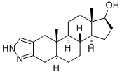 17b-Hydroxy-5a-androstano[3,2-c]pyrazole 结构式