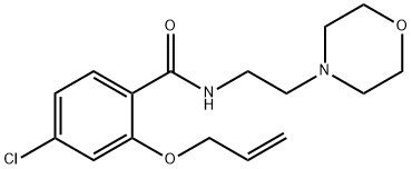 2-(Allyloxy)-4-chloro-N-(2-morpholinoethyl)benzamide 结构式
