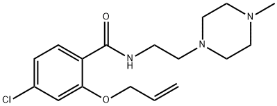 2-(Allyloxy)-4-chloro-N-[2-(4-methyl-1-piperazinyl)ethyl]benzamide 结构式