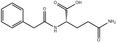 2 - [[2 - (4 -羟基苯基)乙酰基]氨基]戊二酸 结构式