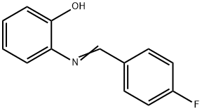o-(p-Fluorobenzylideneamino)phenol 结构式