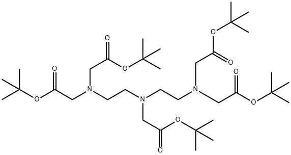 tetra-tert-butyl 2,2',2'',2'''-((((2-(tert-butoxy)-2-oxoethyl)azanediyl)bis(ethane-2,1-diyl))bis(azanetriyl))tetraacetate 结构式