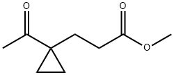 Cyclopropanepropanoic acid, 1-acetyl-, methyl ester (9CI) 结构式