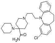 1'-[3-(3-chloro-10,11-dihydro-5H-dibenz(b,f)azepin-5-yl)propyl][1,4'-bipiperidine]-4'-carboxamide dihydrochloride 结构式