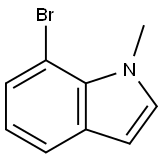 7-溴-1-甲基-1H-吲哚 结构式