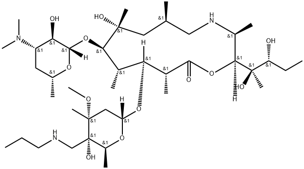 托拉菌素 B 结构式