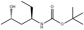 Carbamic acid, [(1R,3S)-1-ethyl-3-hydroxybutyl]-, 1,1-dimethylethyl ester (9CI) 结构式