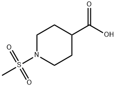 1-(甲基磺酰基)哌啶-4-羧酸 结构式