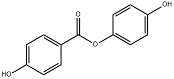 4-羟苯甲酸-4-羟基苯酯 结构式