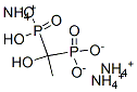 triammonium hydrogen (1-hydroxyethylidene)bisphosphonate 结构式