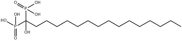 (1-HYDROXY-1-PHOSPHONO)HEXADECYLPHOSPHONIC ACID 结构式