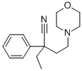 BUTYRONITRILE, 2-(2-MORPHOLINOETHYL)-2-PHENYL- 结构式