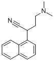 1-NAPHTHALENEACETONITRILE, alpha-(2-(DIMETHYLAMINO)ETHYL)- 结构式