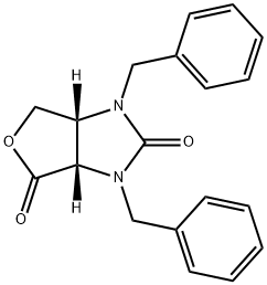(3aS,6aR)-1,3-dibenzyltetrahydro-1H-furo[3,4-d]imidazole-2,4-dione 结构式