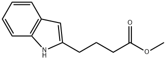 吲哚-2-丁酸甲酯 结构式