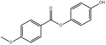 4-羟苯基4-甲氧基苯甲酸酯 结构式