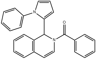 2-BENZOYL-1-(1-PHENYL-1H-PYRROL-2-YL)-1,2-DIHYDROISOQUINOLINE 结构式