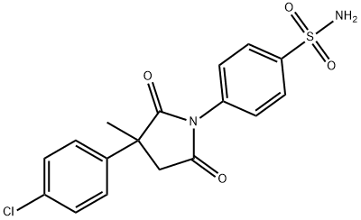 Benzenesulfonamide, 4-(2,5-dioxo-3-(4-chlorophenyl)-3-methyl-1-pyrroli dinyl)- 结构式