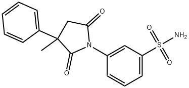 Benzenesulfonamide, 3-(2,5-dioxo-3-methyl-3-phenyl-1-pyrrolidinyl)- 结构式